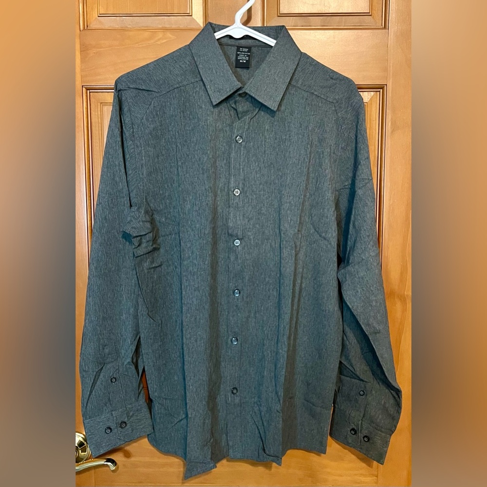 Stylish Charcoal Button-Down Shirt